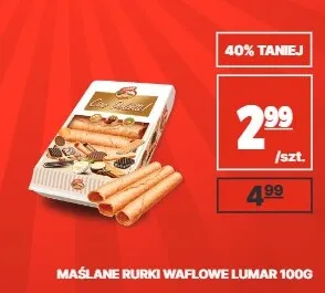 Maślane rurki waflowe Lumar 100 g promocja w API Market