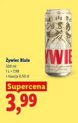 Piwo Żywiec Białe promocja w Lidl
