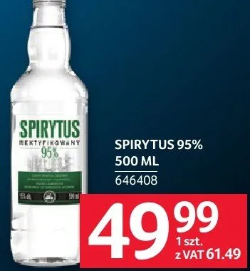 Spirytus 95% 646408 promocja w Selgros