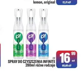 Spray do czyszczenia Infinite Cif promocja w Tomi Markt