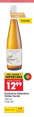 Wino białe Vinho Verde Exclusive Selection promocja w Biedronka