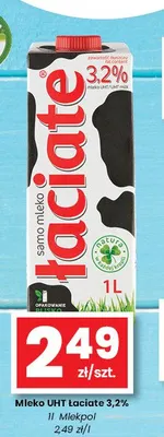 Mleko UHT Łaciate 3,2% promocja w emma MARKET