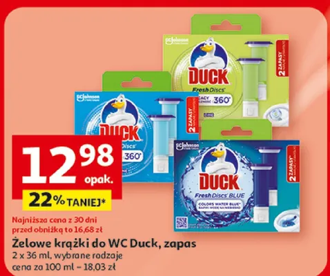 Żelowe krążki do WC zapas promocja w Auchan