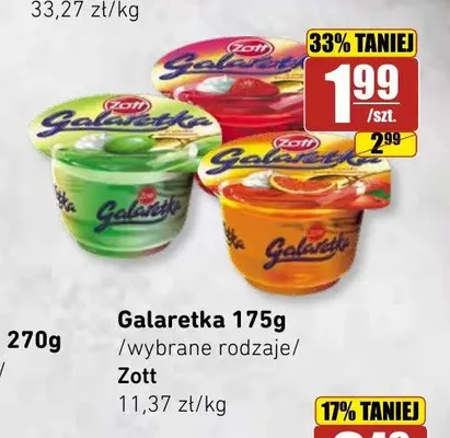 Galaretka Zott o smaku brzoskwiniowym promocja w API Market