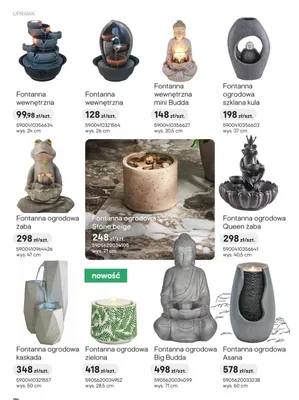 Fontanna ogrodowa Asana promocja w Castorama