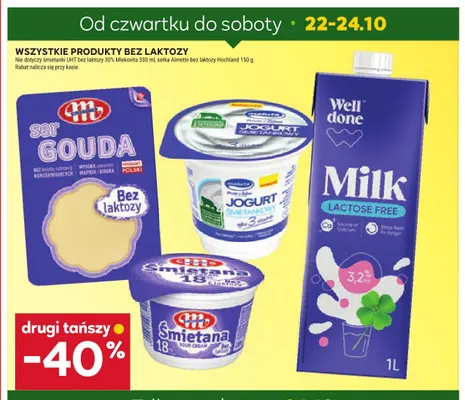 Ser gouda w plastrach bez laktozy Mlekovita promocja w Stokrotka