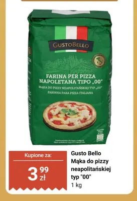 Mąka do pizzy neapolitańskiej typ "00" Gusto Bello promocja w Biedronka