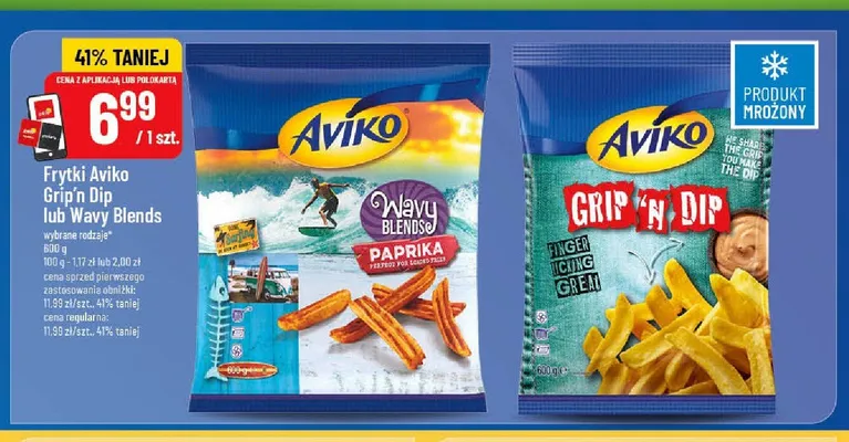 Frytki Aviko Grip'n Dip promocja w POLOmarket