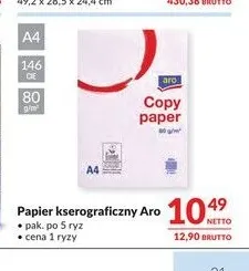 Papier kserograficzny Aro promocja w Makro