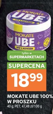 Ube 100% w proszku Mokate promocja w Stokrotka