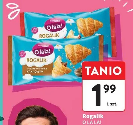 Rogalik z nadzieniem o smaku kakaowym O LA LA! promocja w Intermarche