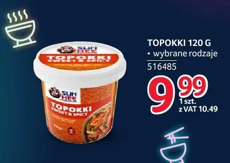 Topokki 120g promocja w Selgros