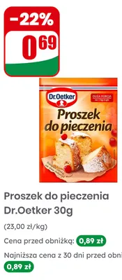 Proszek do pieczenia Dr.Oetker promocja w Dino