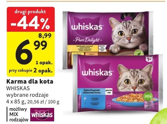 Karma dla kota wybrane rodzaje promocja w Intermarche