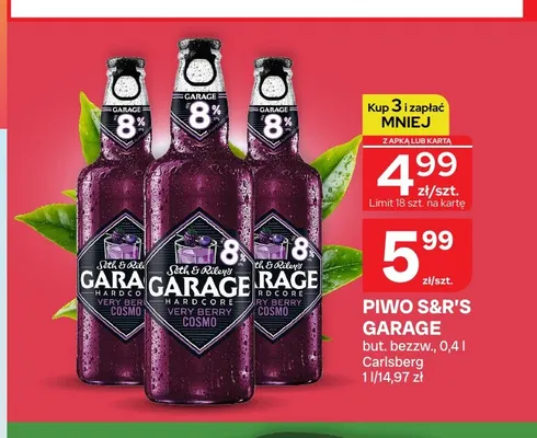 Piwo S & R's Garage Hardcore Very Berry Cosmo promocja w Chorten