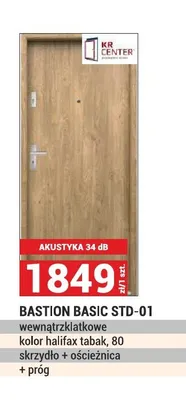 Drzwi wewnętrzklatkowe Bastion Basic STD-01 promocja w Merkury Market