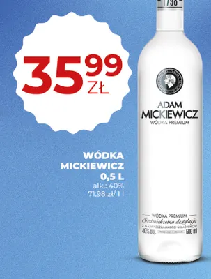 Wódka Mickiewicz promocja w Duży Ben