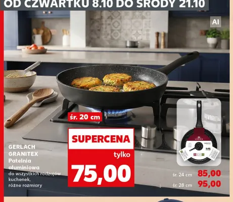 Patelnia aluminiowa Granitex Gerlach śr. 28 cm promocja w Kaufland