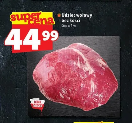 Udziec wołowy bez kości promocja w TOPAZ