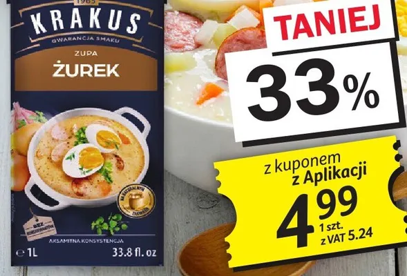 Żurek Krakus 1 l promocja w Selgros