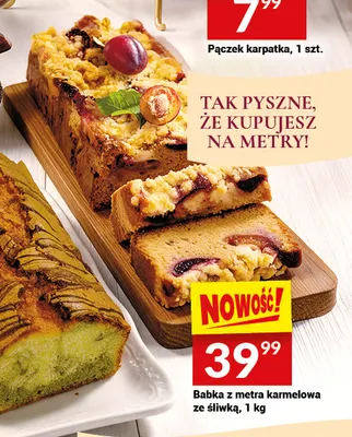 Babka z metra karmelowa ze śliwką Białecki promocja w Twój Market