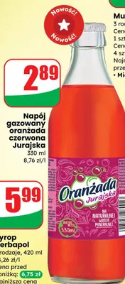 Napój gazowany oranżada czerwona promocja w Dino