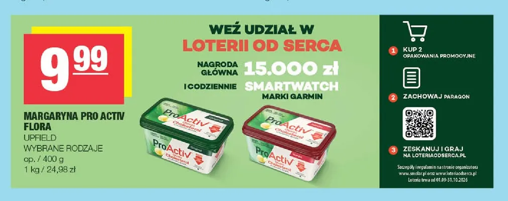 Margaryna ProActiv Kardio Flora promocja w SPAR