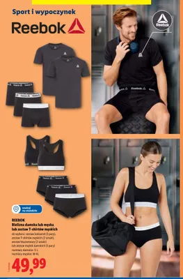 Biustonosze damskie Reebok 2-pak promocja w Lidl