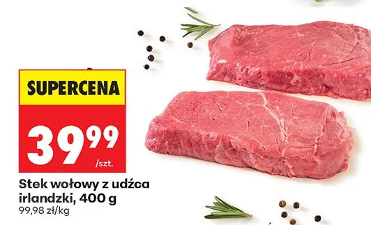 Stek wołowy z udźca irlandzki promocja w Biedronka