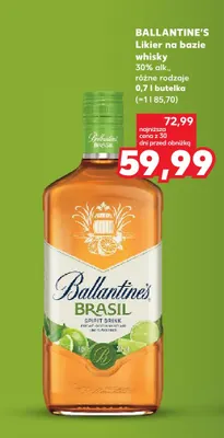 Likier na bazie whisky Ballantine's promocja w Kaufland