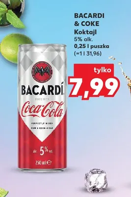 Koktajl Bacardi & Coke promocja w Kaufland