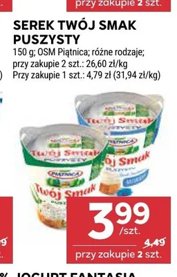 Serek puszysty Twój Smak naturalny promocja w Stokrotka