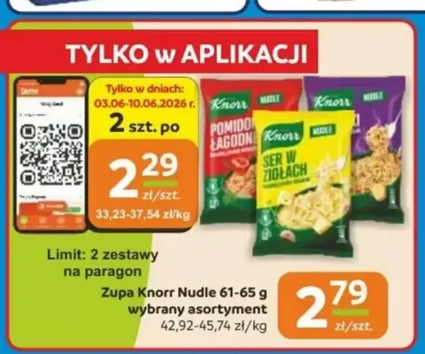 Zupa Knorr Nudle promocja w Gama