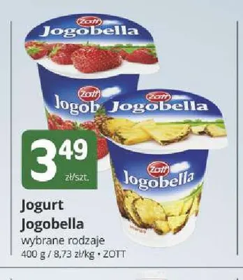 Jogurt Jogobella Zott promocja w Marketvita