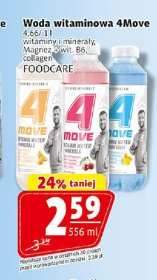 Woda witaminowa 4Move Magnez + wit. B6 promocja w Prim Market