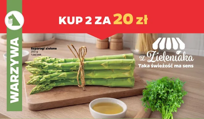 Szparagi 2x250 g promocja w Netto