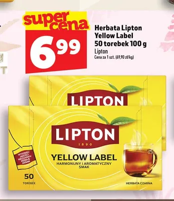 Herbata Lipton Yellow Label promocja w TOPAZ