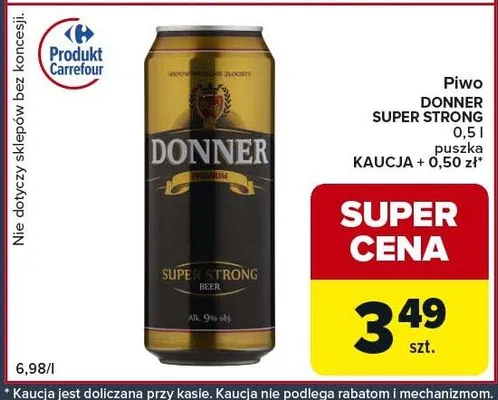 Piwo Super Strong puszka promocja w Globi