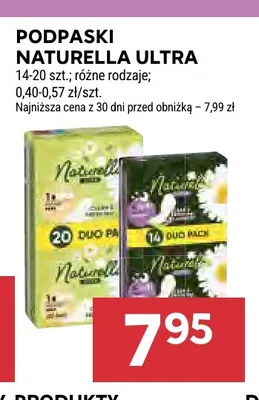 Podpaski Naturella Ultra promocja w Stokrotka
