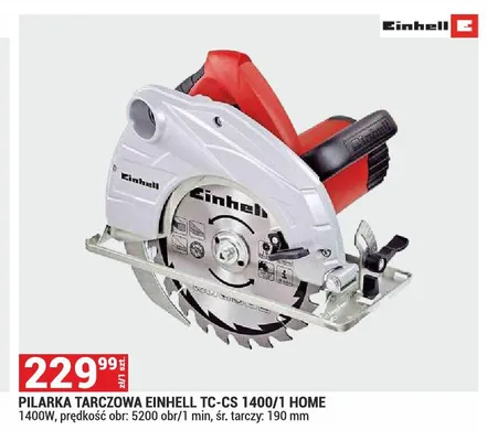 Pilarka tarczowa Einhell TC-CS 1400/1 Home promocja w Merkury Market