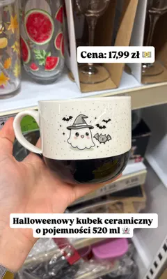 Kubek ceramiczny Halloween promocja w Dino