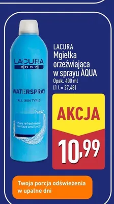 Mgiełka orzeźwiająca w sprayu AQUA LACURA BODY promocja w Aldi