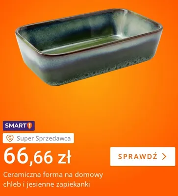 Ceramiczna forma na domowy chleb i jesienne zapiekanki promocja w Allegro