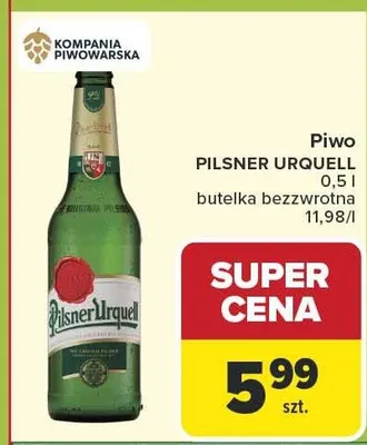 Piwo Pilsner Urquell promocja w Carrefour