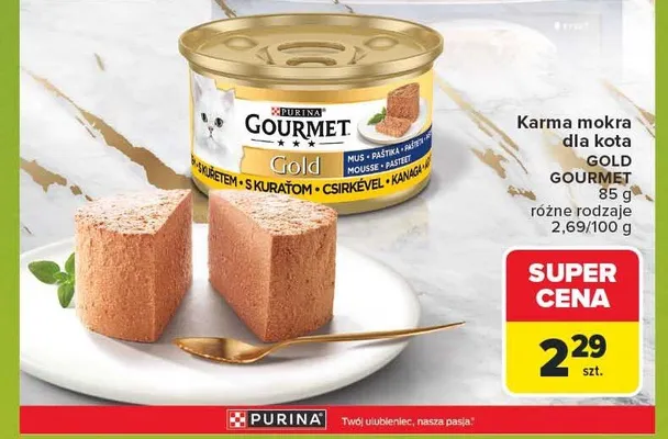Karma mokra dla kota Gourmet Gold promocja w Carrefour