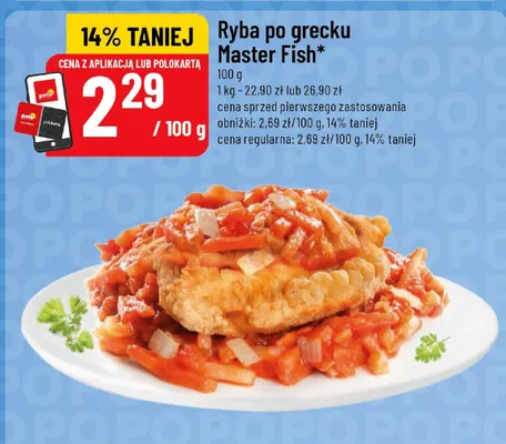 Ryba po grecku Master Fish promocja w POLOmarket