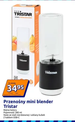 Przenośny mini blender Tristar 380ml promocja w Action