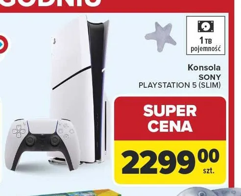 Konsola SONY PLAYSTATION 5 (SLIM) 1TB promocja w Carrefour Market