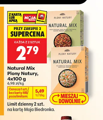 Natural Mix Plony Natury 4-pak promocja w Biedronka