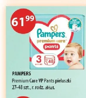 Pieluszki PAMPERS Premium Care VP Pants 27-48szt. promocja w Drogerie Laboo